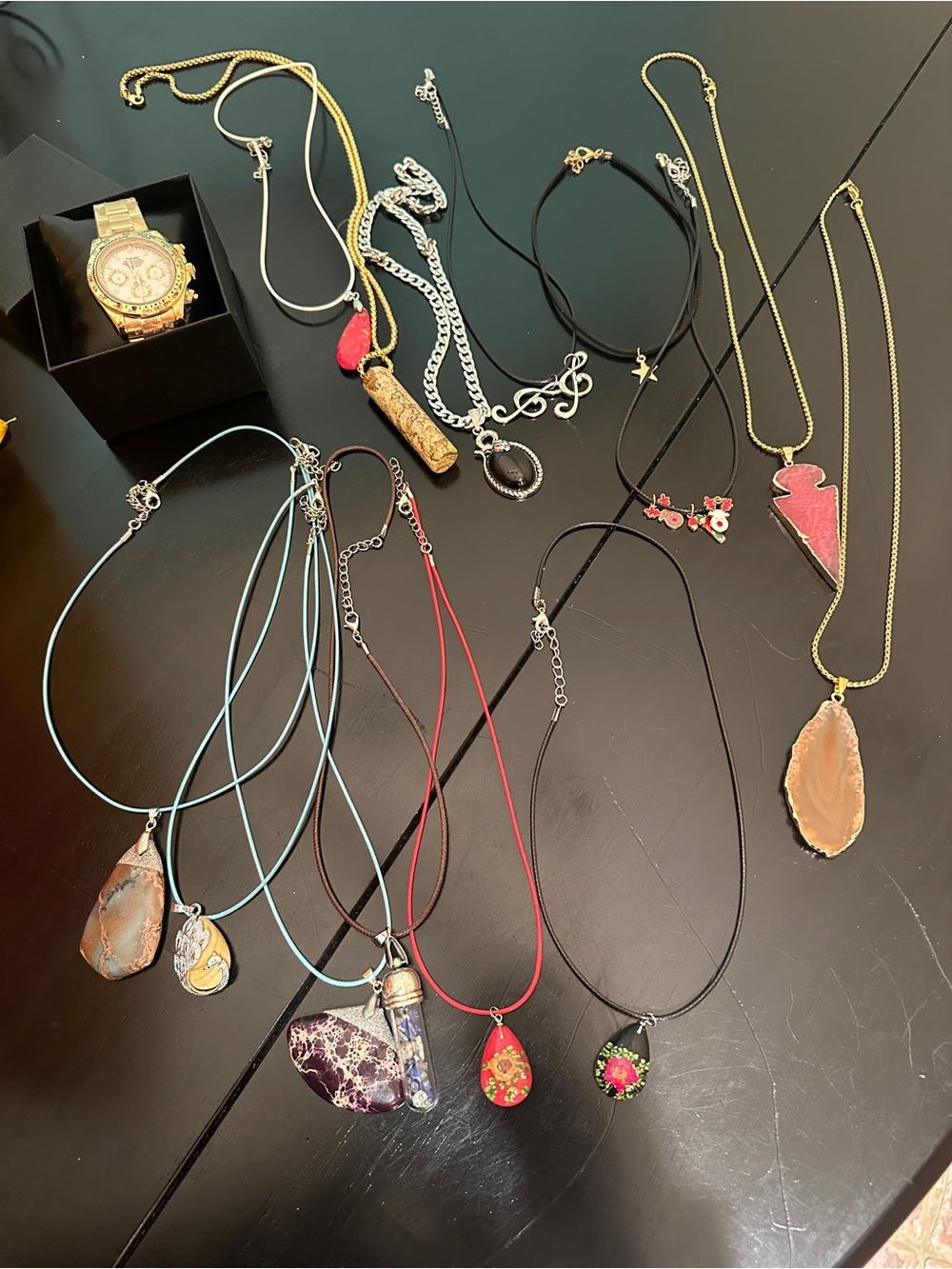 Jewelry LOT! 14 necklaces and a watch!!